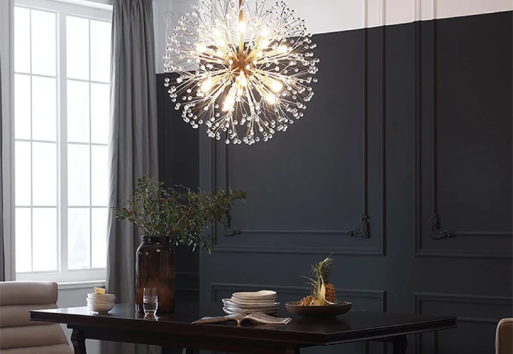 glass globe round chandelier